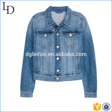 fashion denim jacket women simple life jacket custom jacket